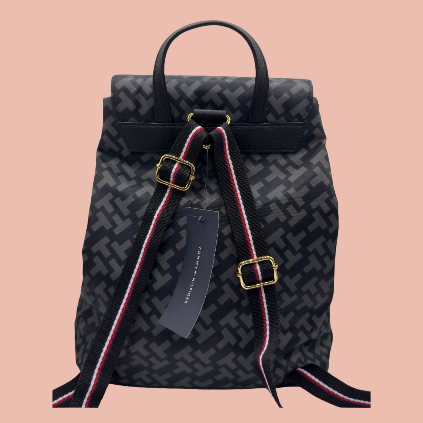 Tommy Hilfiger Backpack Printed Black & Grey