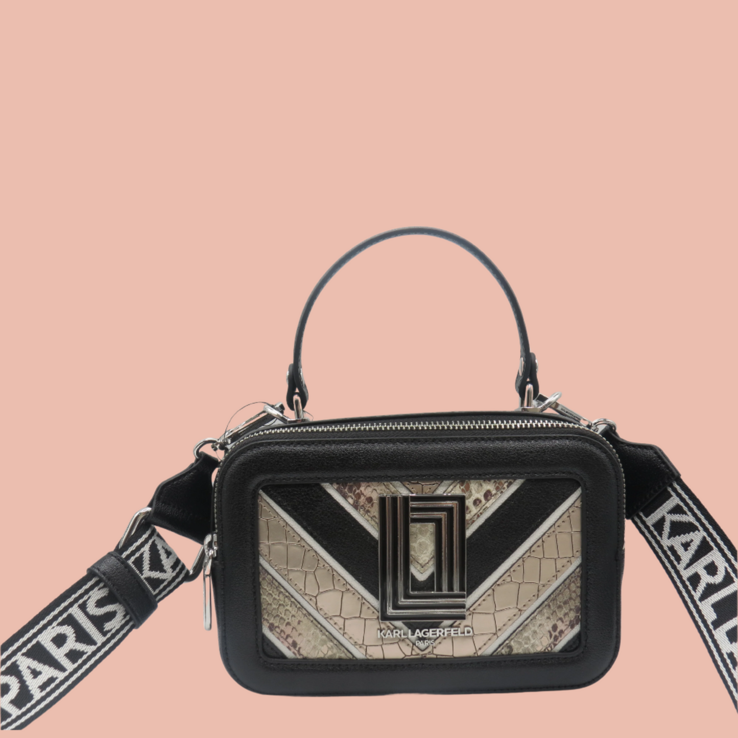 Karl Lagerfeld simone leather camera crossbody