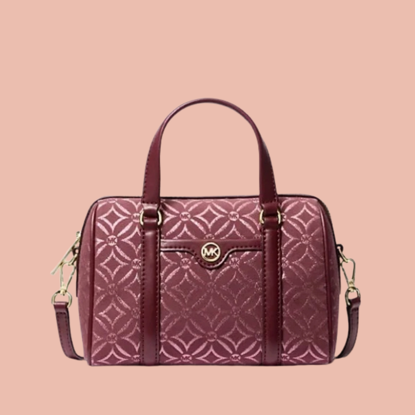 Michael Kors Small Duffle Crossbody Burgundy