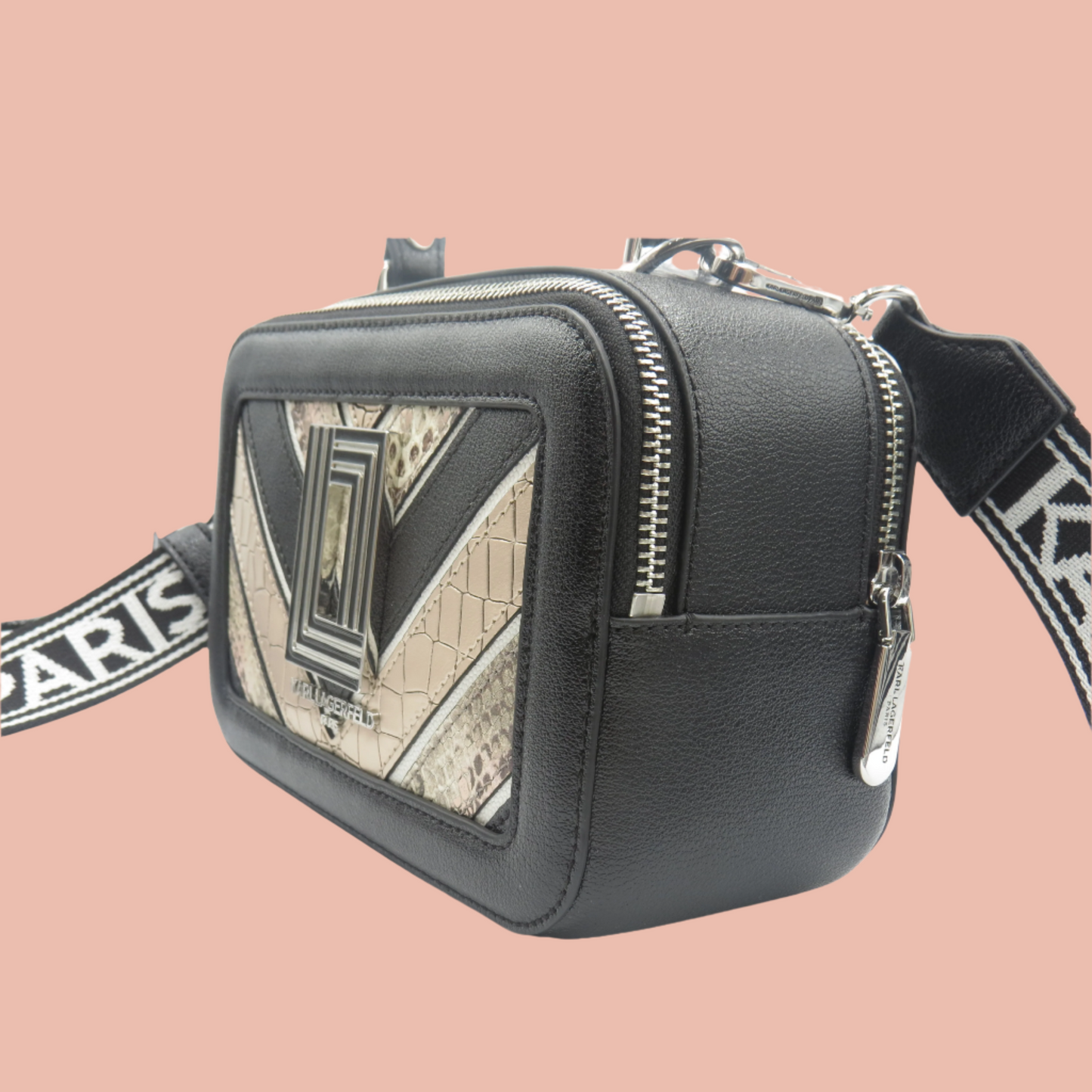 Karl Lagerfeld simone leather camera crossbody