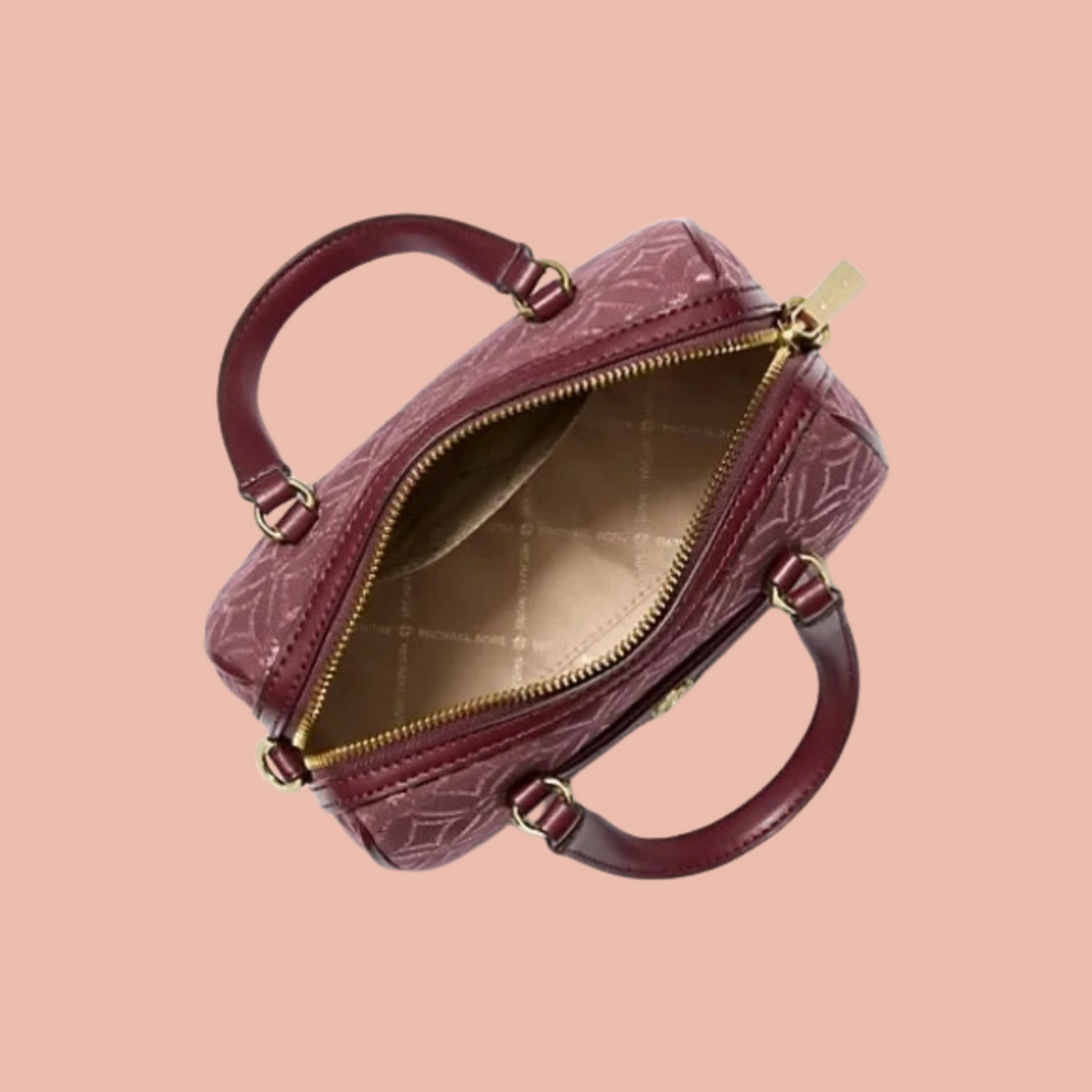 Michael Kors Small Duffle Crossbody Burgundy