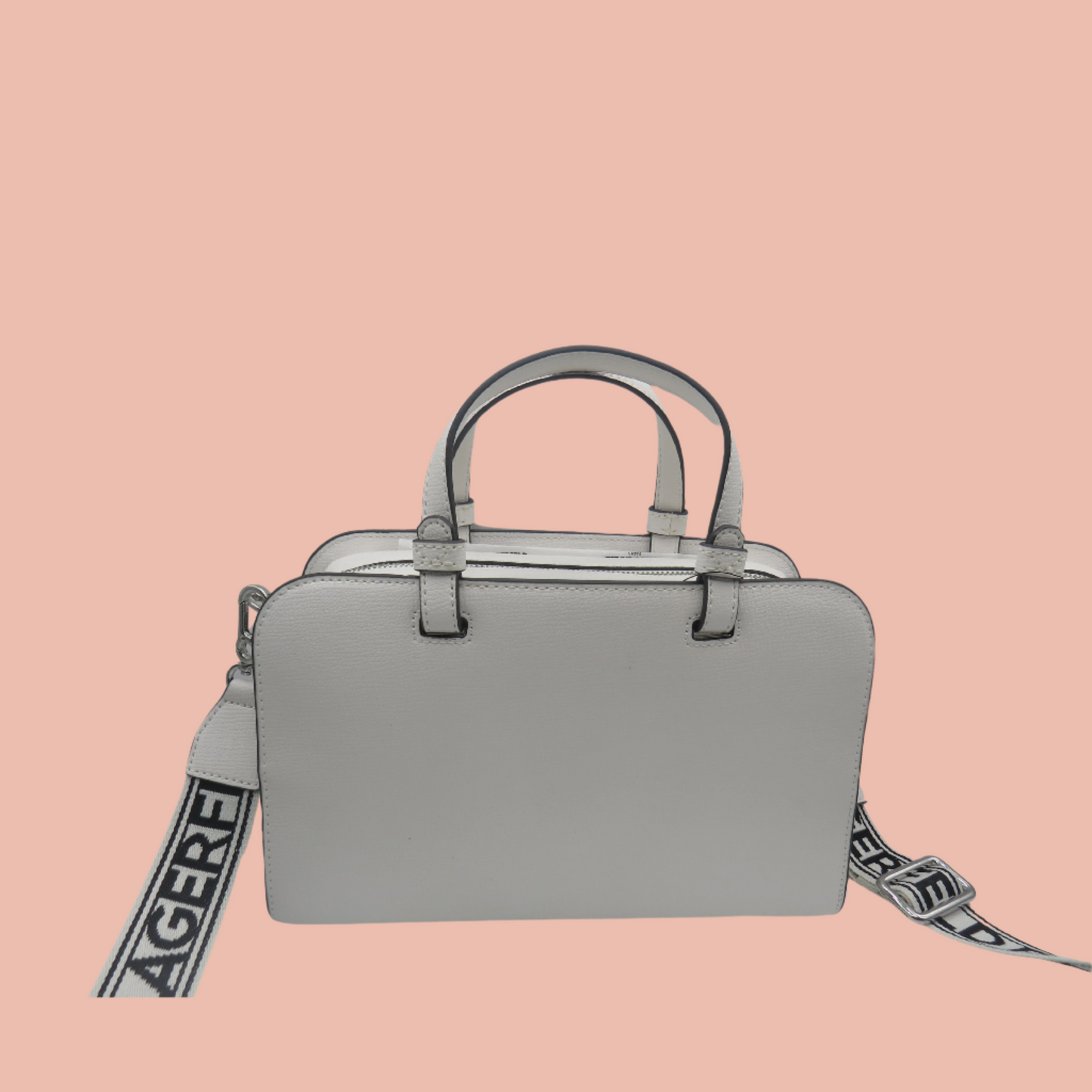 Karl Lagerfeld Top Handle Satchel White