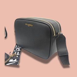 Karl Lagerfeld Maybelle Crossbody Camera Bag with Wallet on Chain Full Black