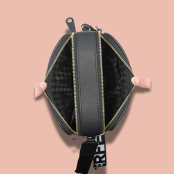 Karl Lagerfeld Maybelle Crossbody Camera Bag with Wallet on Chain Full Black