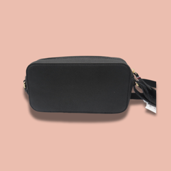 Tommy Hilfiger Kiara II Flap Leather Camera Crossbody in Black