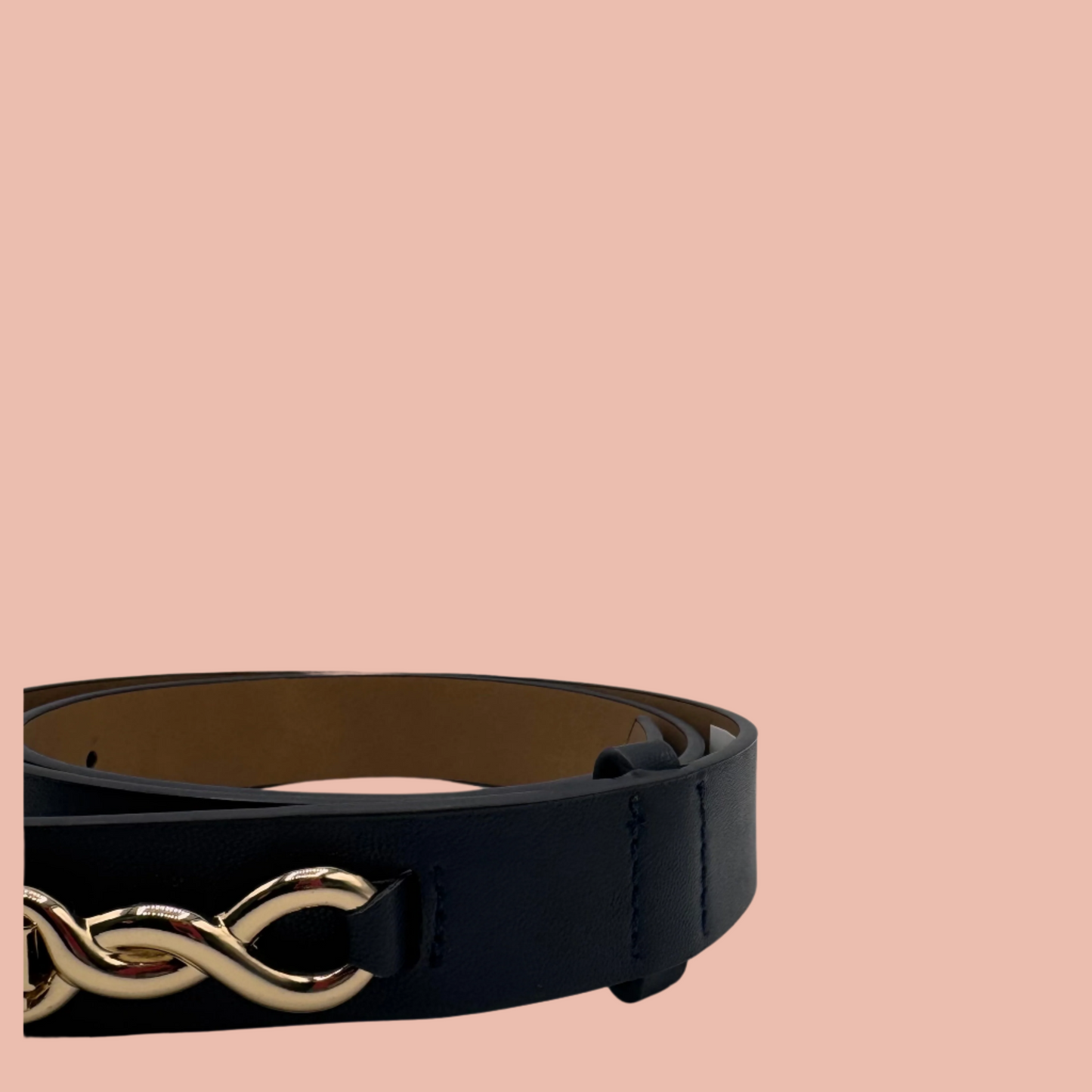 Tommy Hilfiger Women's Belt with Gold Buckle