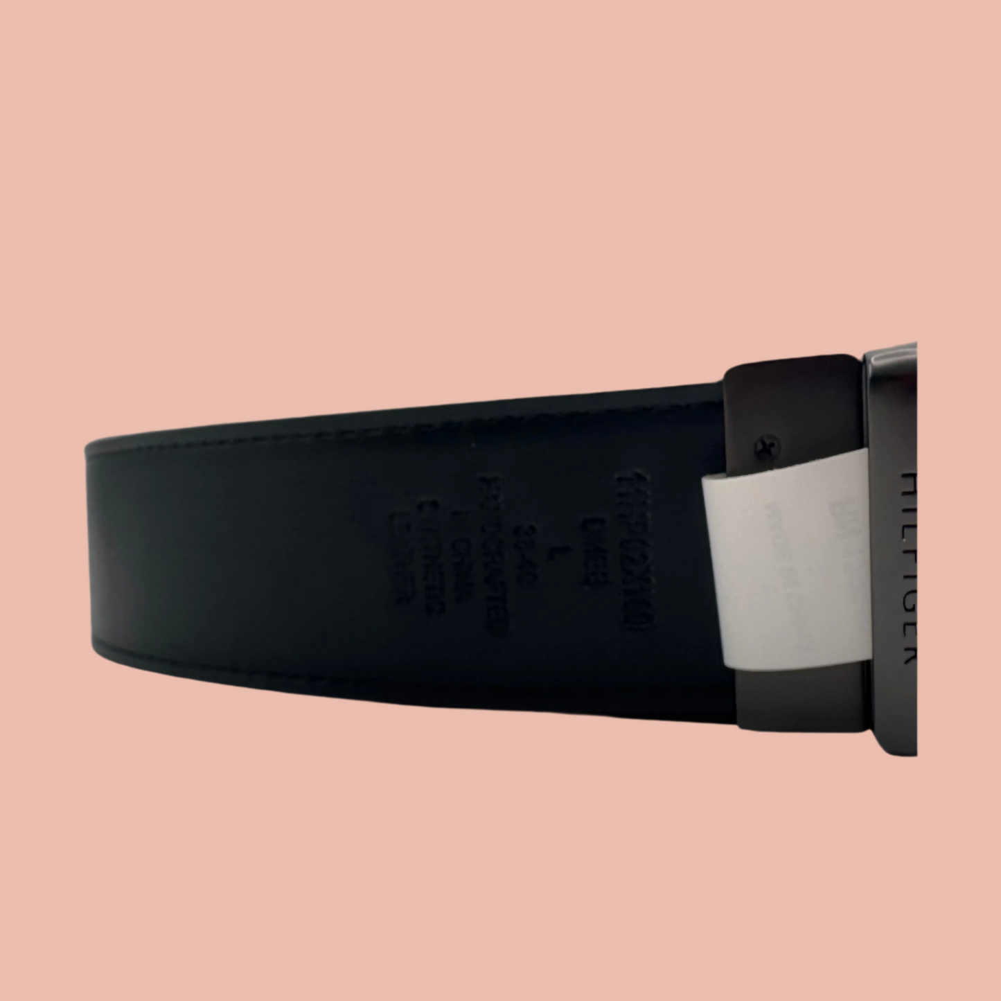 Tommy Hilfiger Men's Belt with Silver Buckle