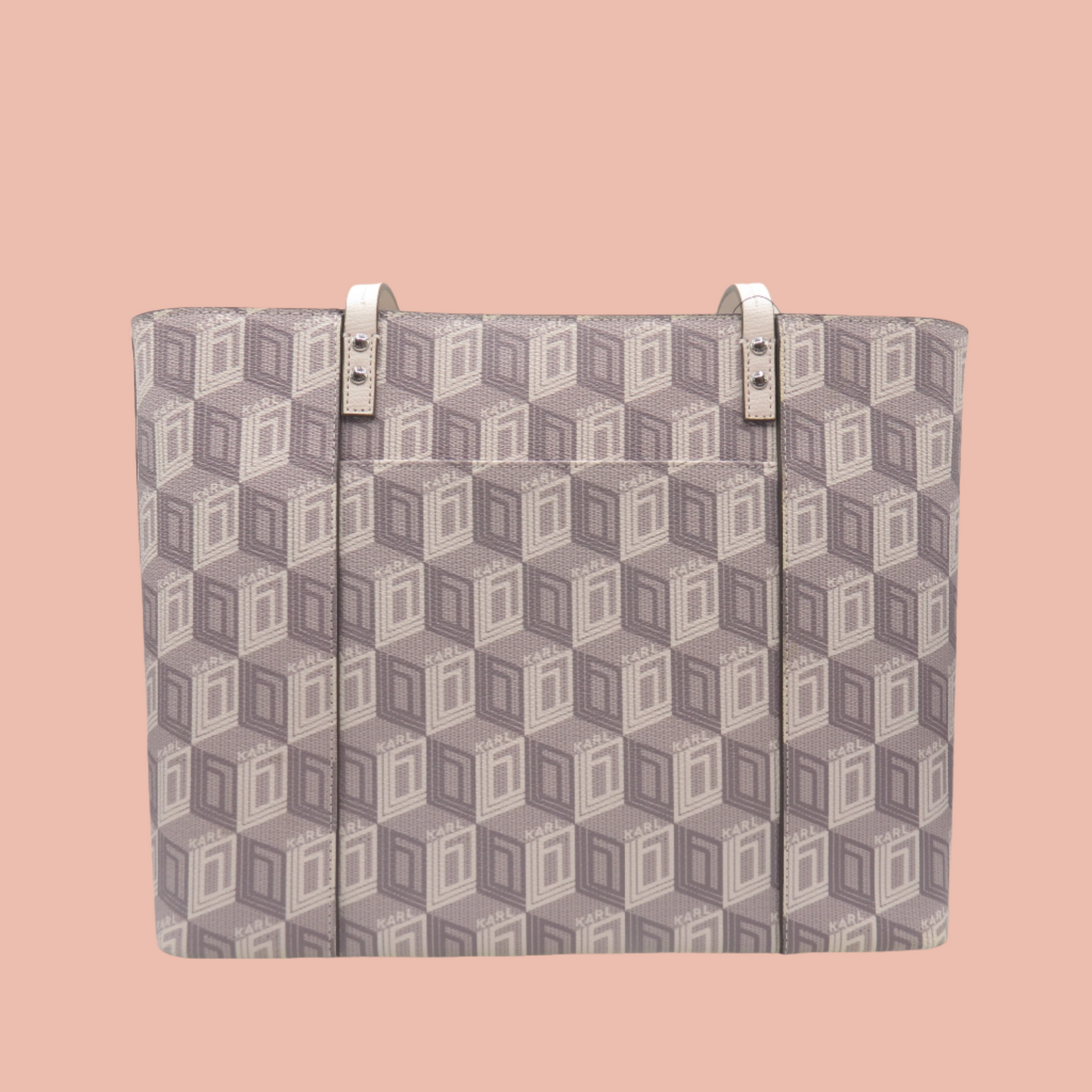 Karl Lagerfeld Maybelle Tote White with logo