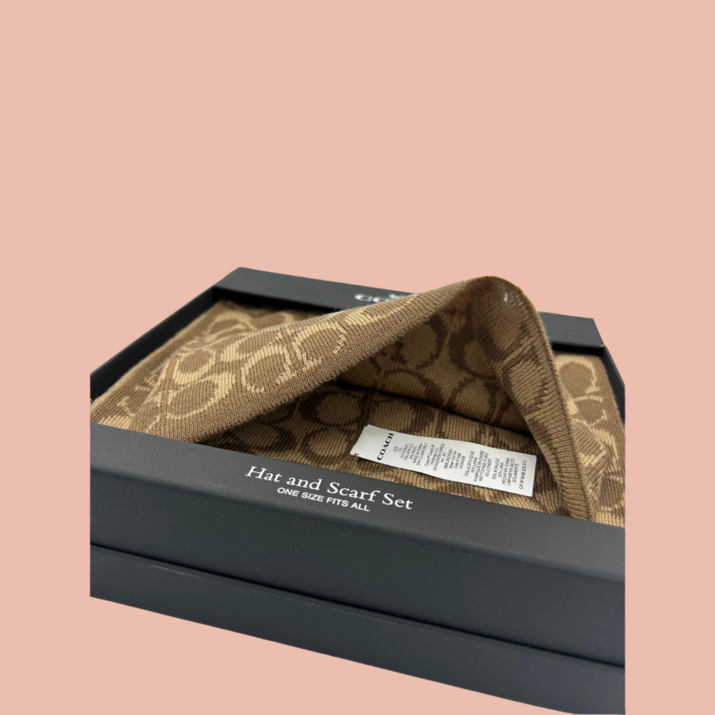 Coach Hat and Scarf Set