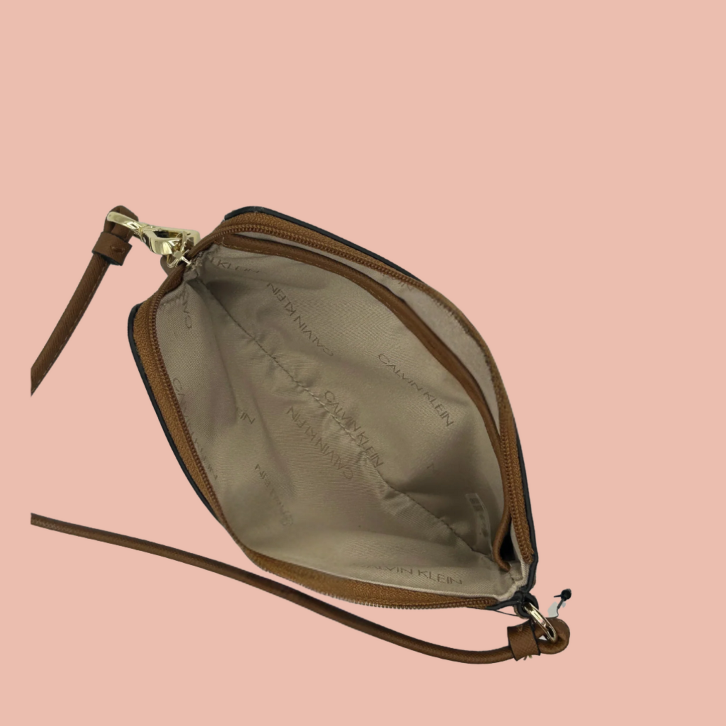 Calvin Klein Camel Wristlet