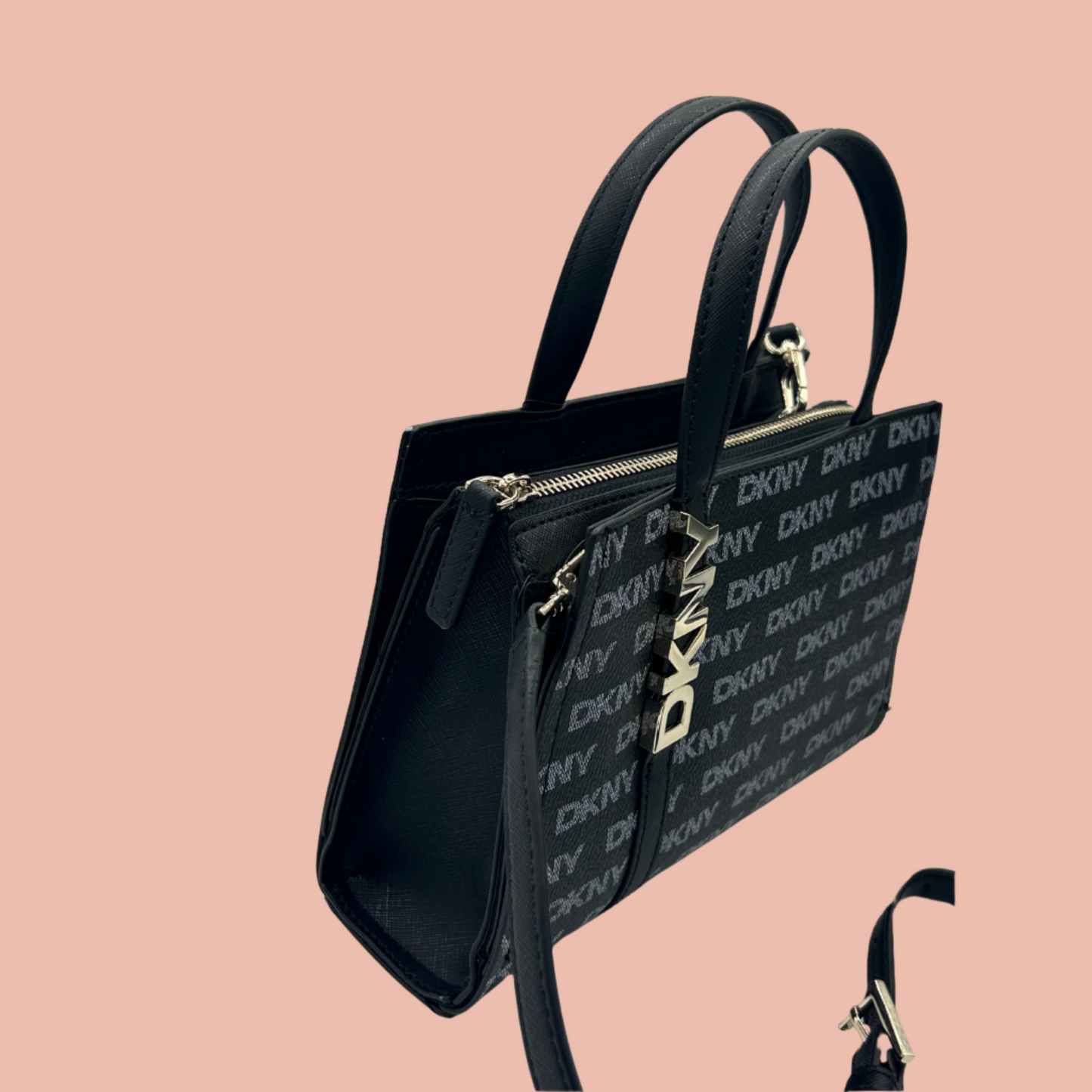 DKNY Avril Monogram Satchel