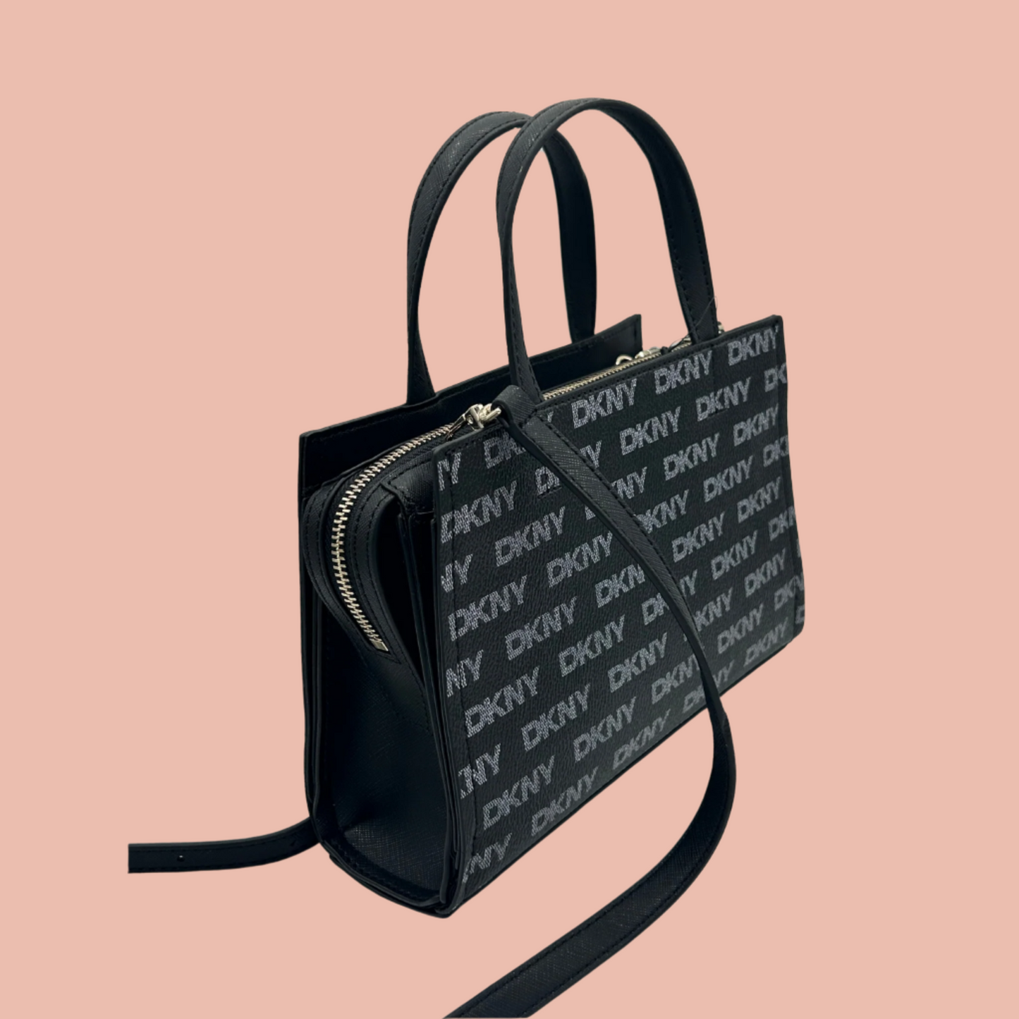DKNY Avril Monogram Satchel