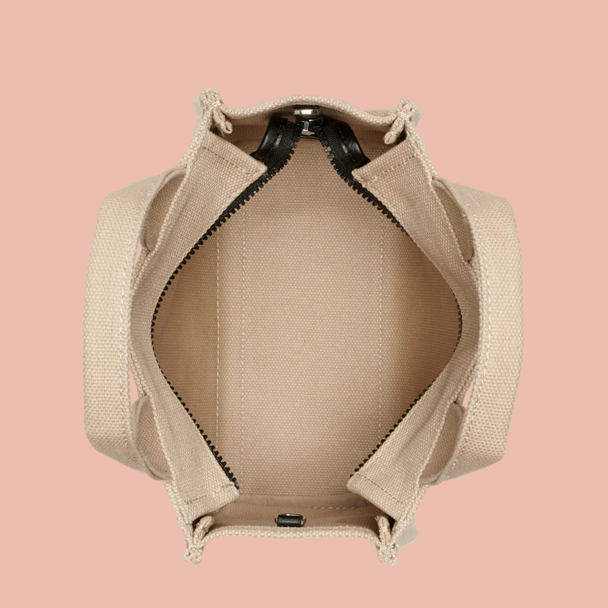 DKNY HADLEE SMALL CANVAS LOGO TOTE