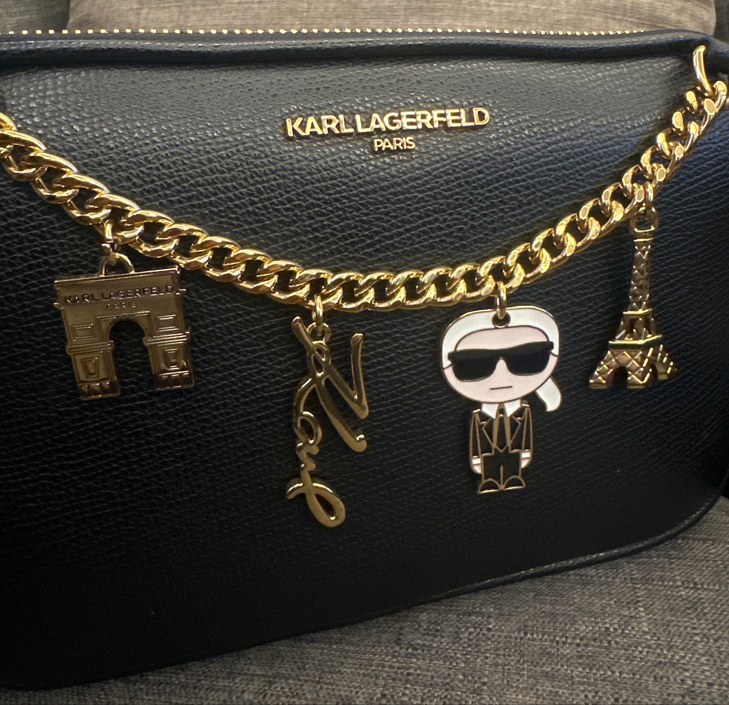 Karl Lagerfeld Crossbody with Gold Chain