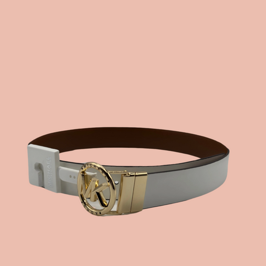 Michael Kors White Monogram Belt