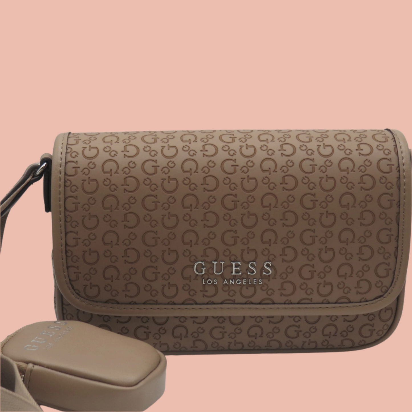 Guess Draven mini crossbody bag with flap and pouch