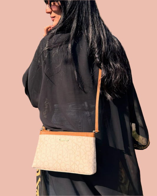 Calvin Klein Crossbody Off-white/camel