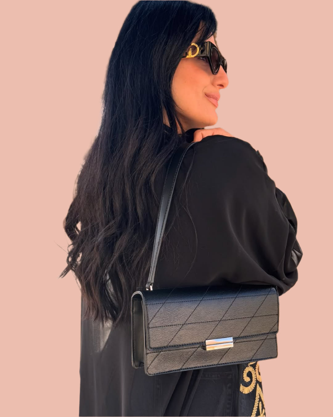 Calvin Klein shoulder bag with magnetic flap