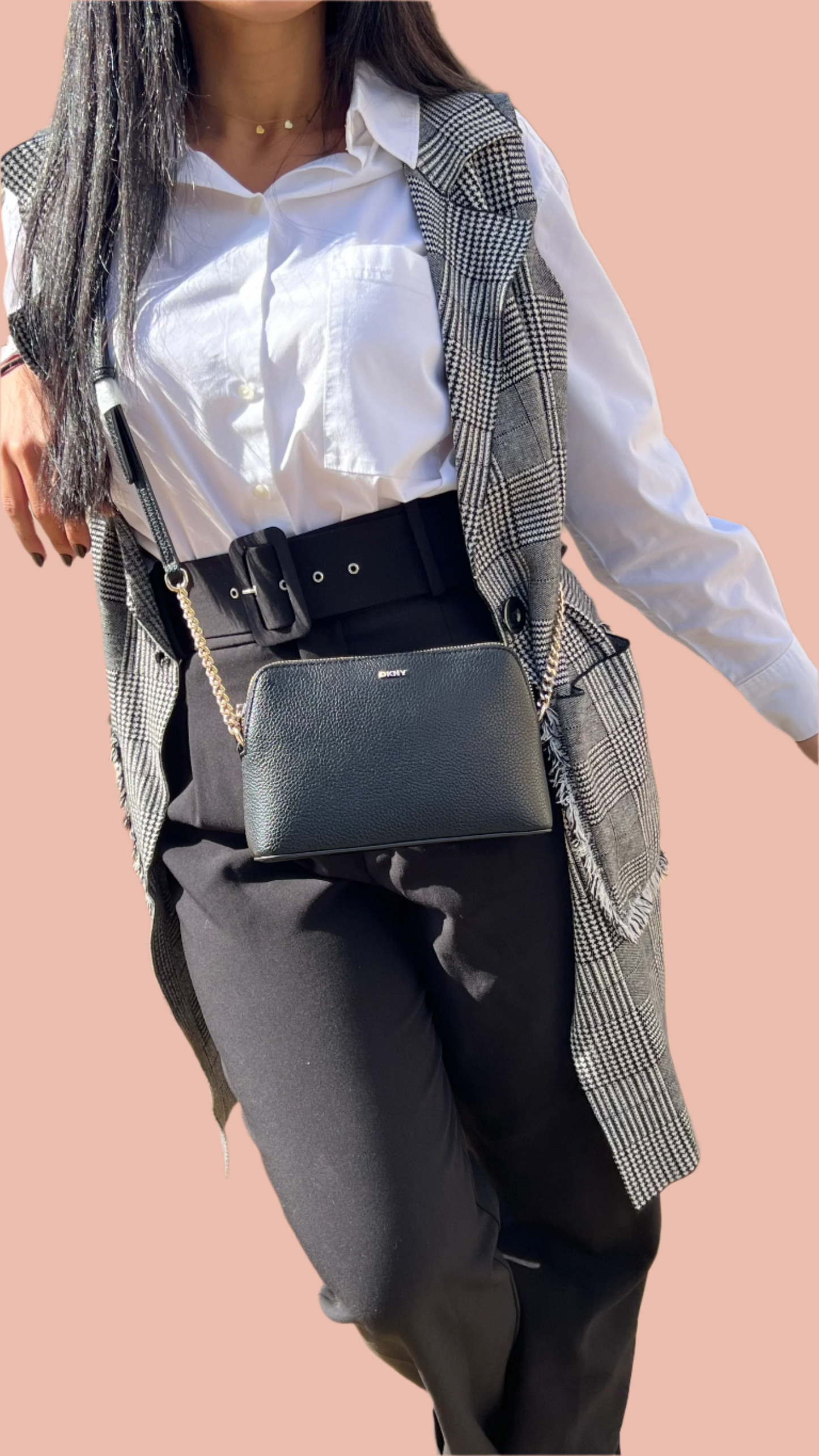 DKNY Bryant Dome Crossbody Black