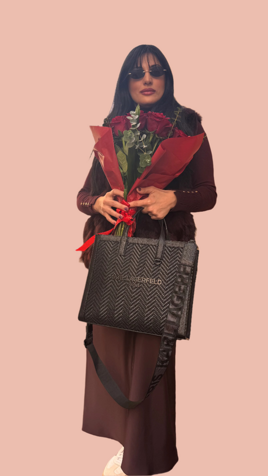 Karl Lagerfeld Quilted Tote Bag