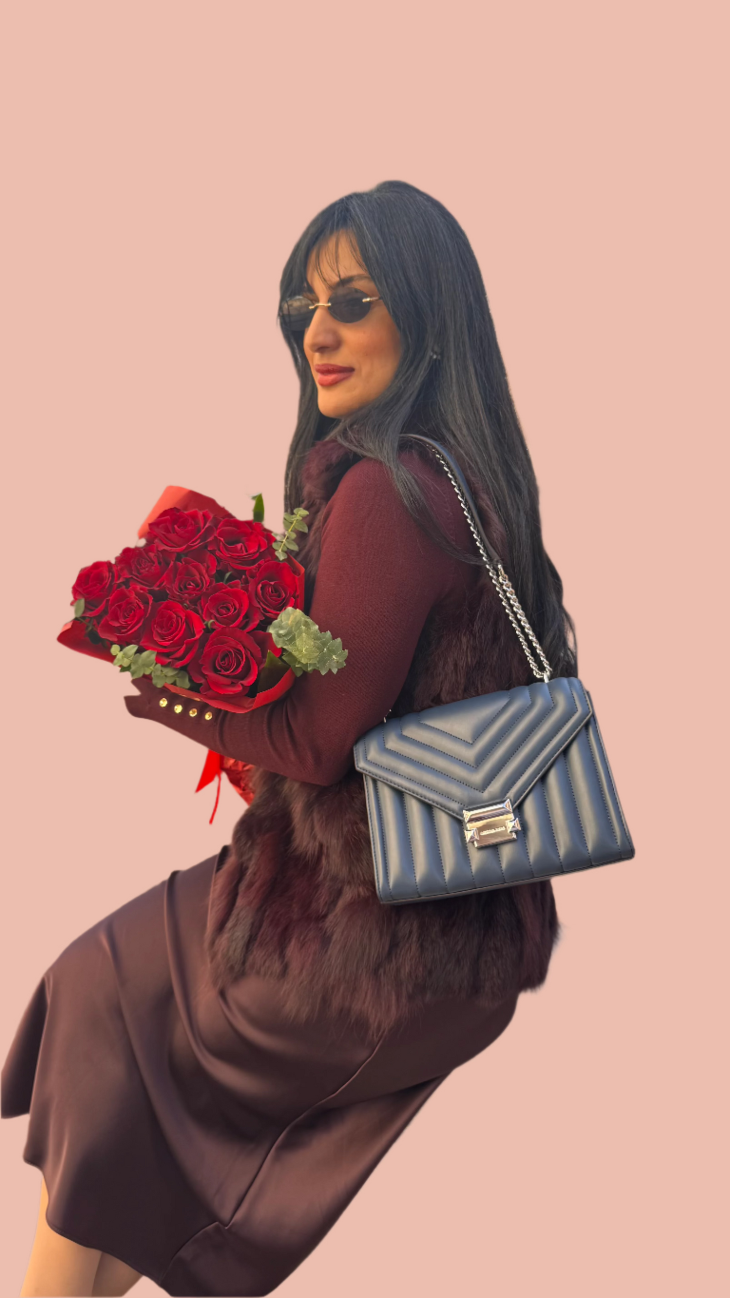 Michael Kors Whitney Quilted Leather Shoulder/Crossbody Bag