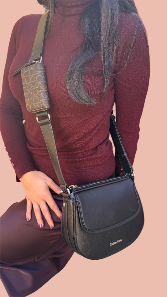Calvin Klein Oval Shape Crossbody