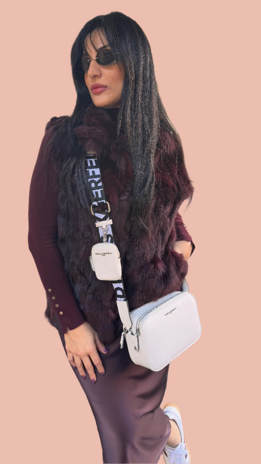 Karl Lagerfeld White Crossbody