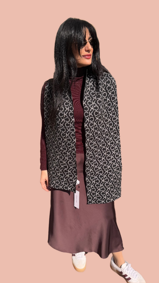 Calvin Klein Scarf Black & White