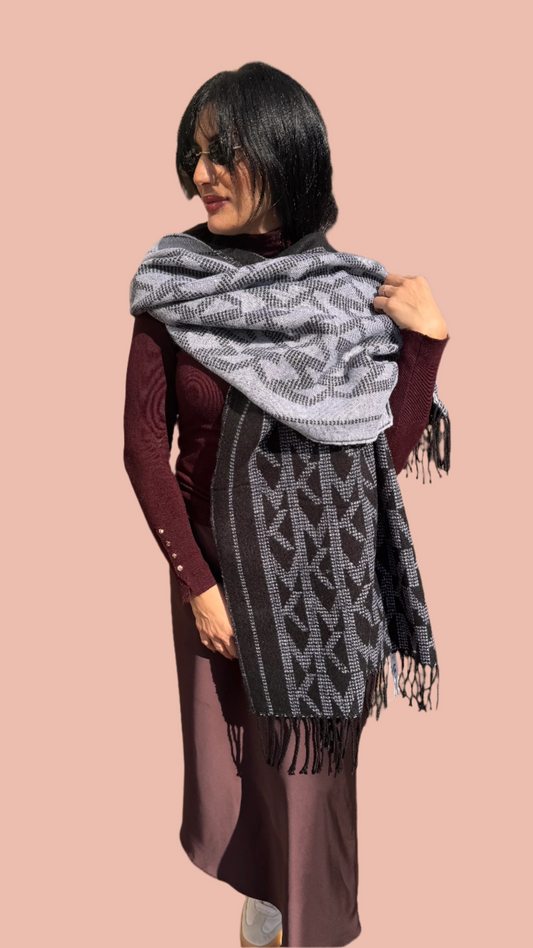 Michael Kors Black & White Scarf