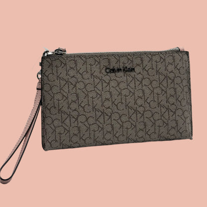 Calvin Klein Wristlet Beige/Pink
