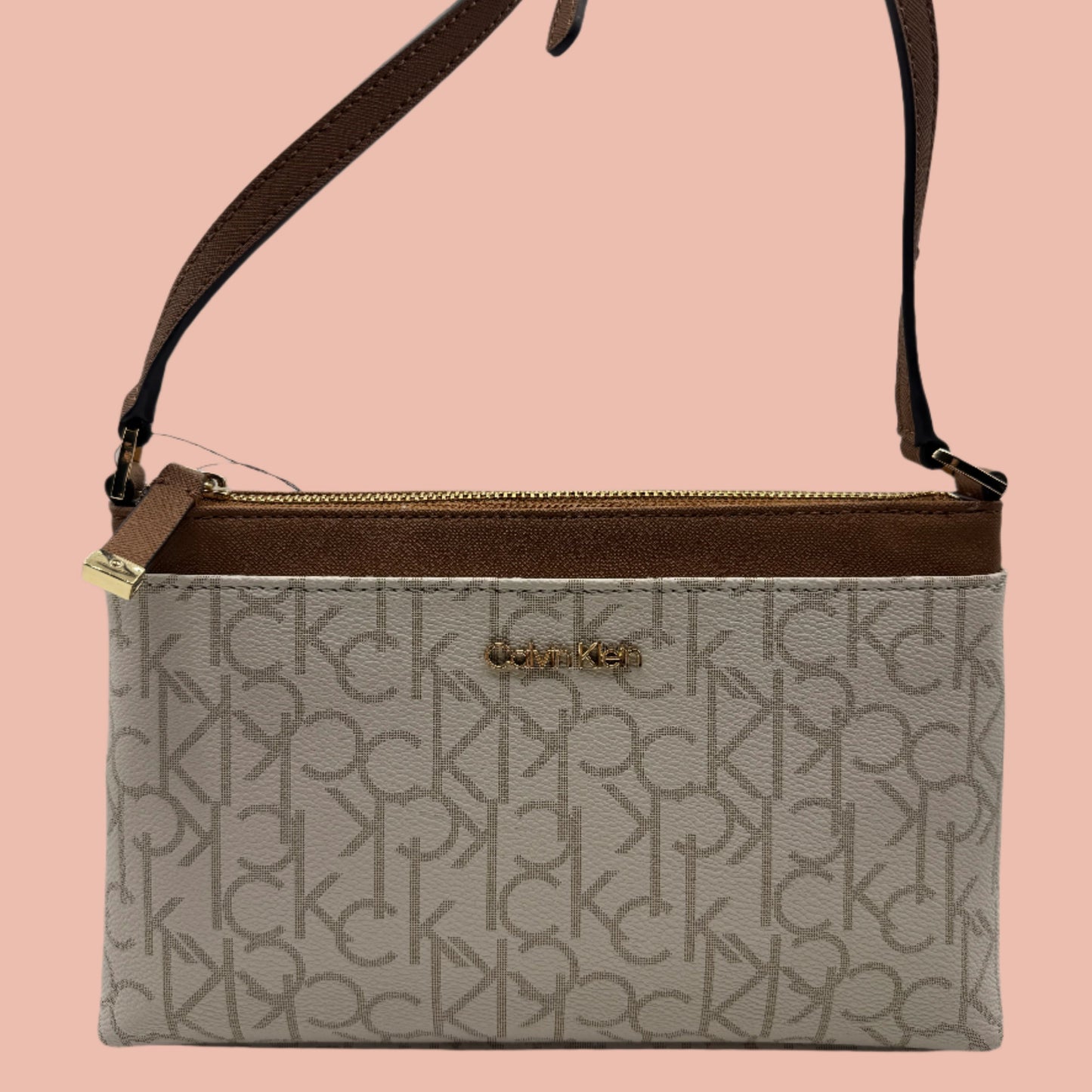 Calvin Klein Crossbody Off-white/camel