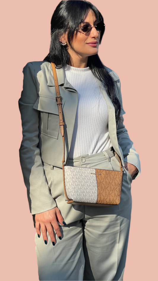 Michael Kors Jet Set Travel Small TZ Crossbody in Leather