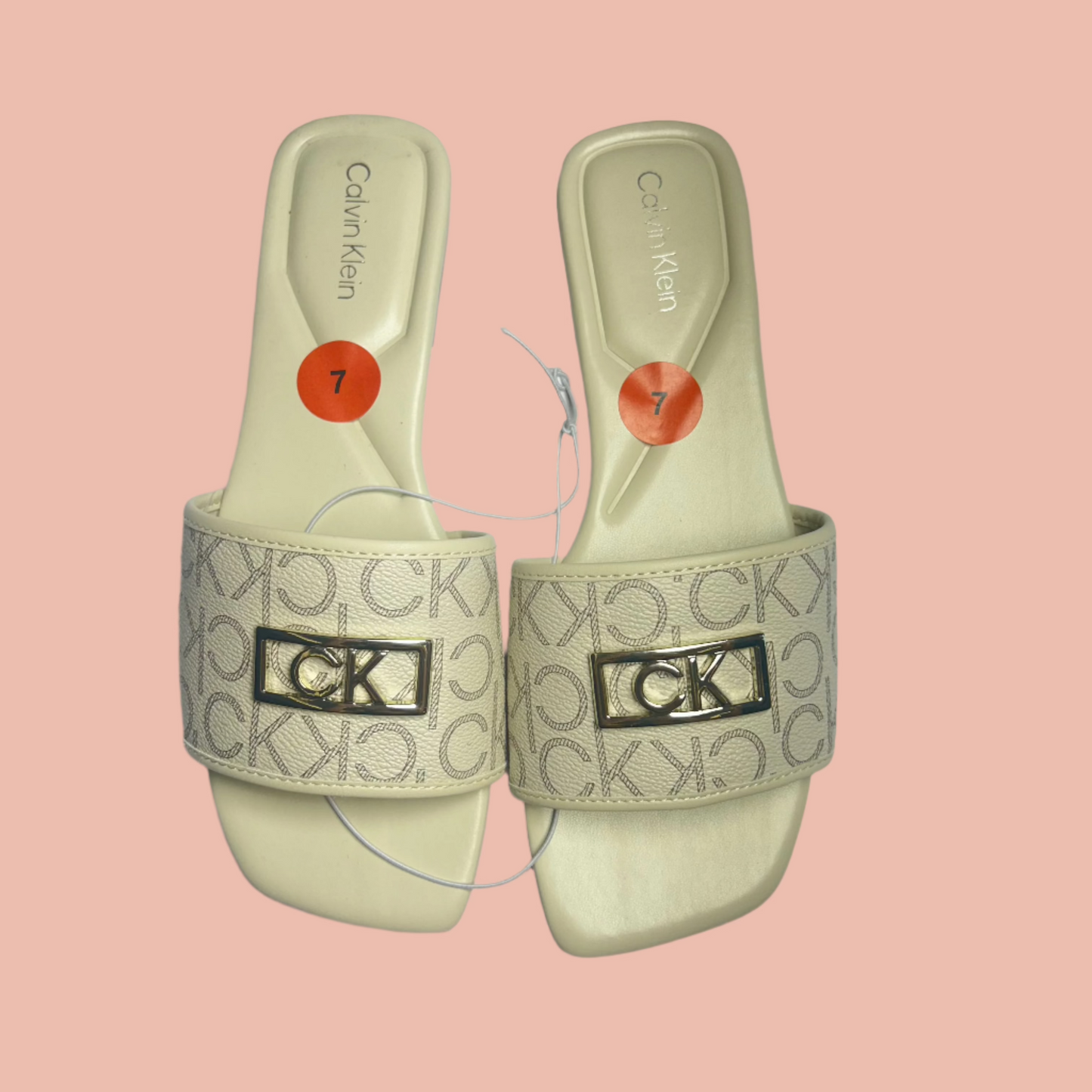 Calvin Klein Slides Beige