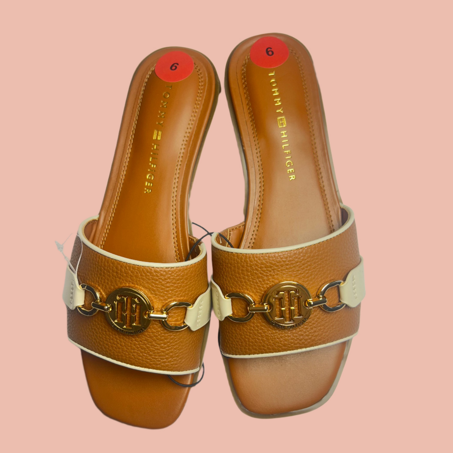 Tommy Hilfiger Slides in Camel