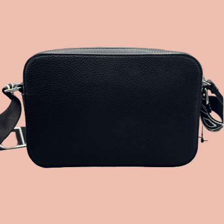 DKNY Black Crossbody Bag with Logo Strap