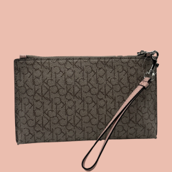 Calvin Klein Wristlet Beige/Pink