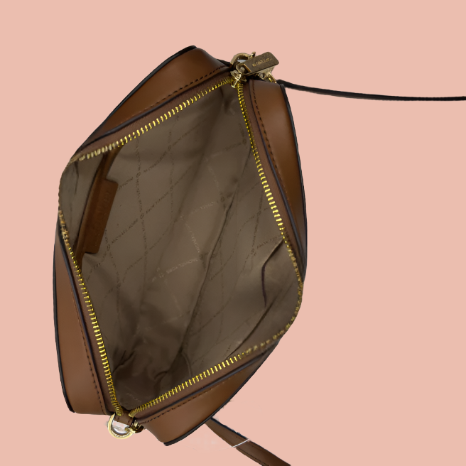 Michael Kors Jet Set Charm  Crossbody Brown Monogram