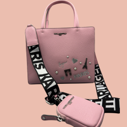 Karl Lagerfeld Pink Satchel Bag