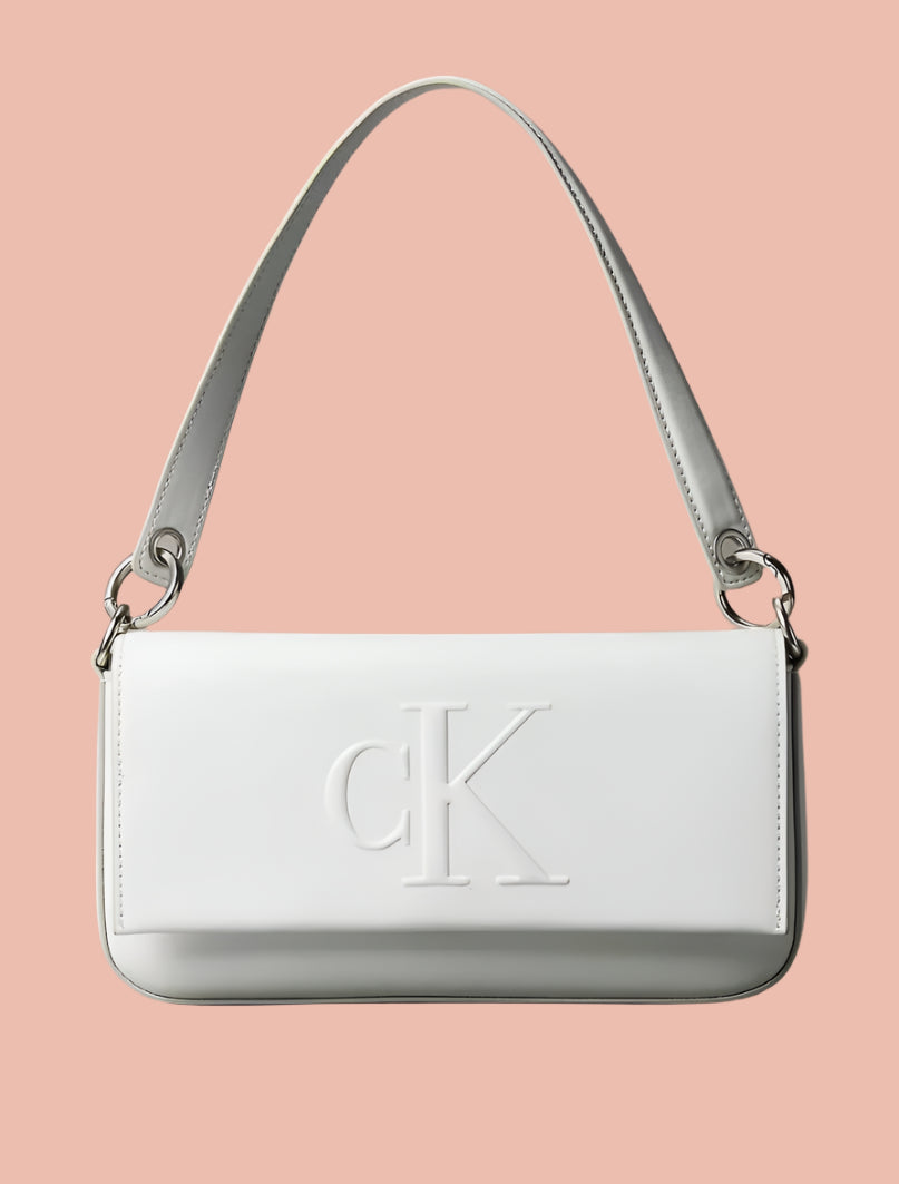 Calvin Klein White Shoulder Bag