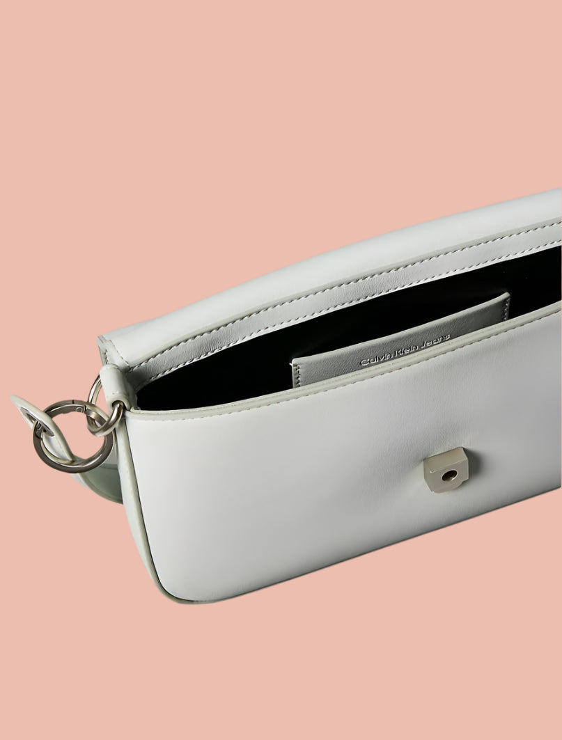 Calvin Klein White Shoulder Bag