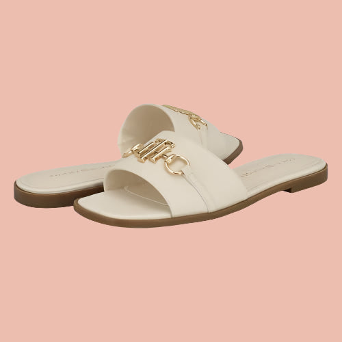 Tommy Hilfiger Off White Slides
