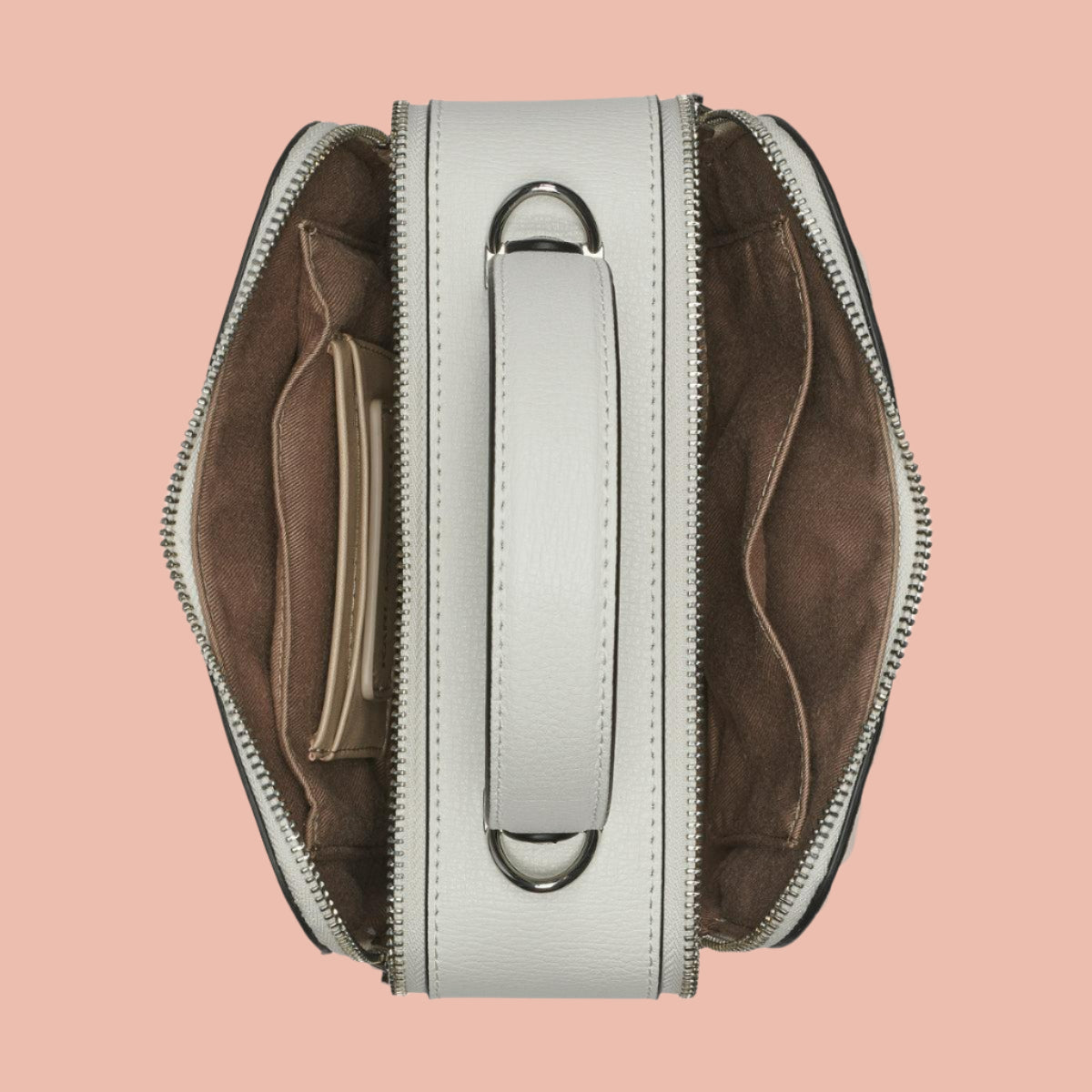 Karl Lagerfeld Silver & White Bag with Color Accents