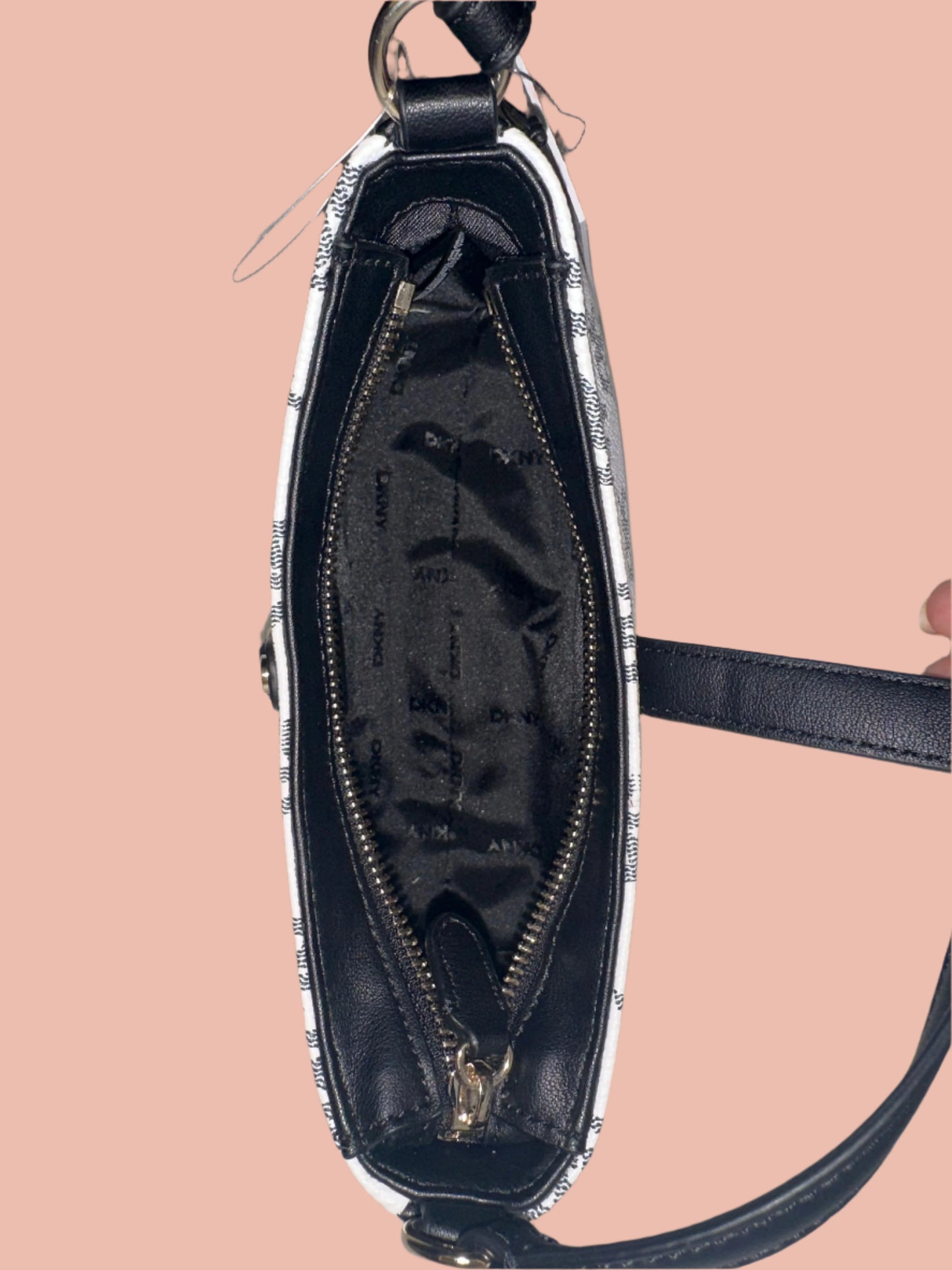 DKNY Black & White Handbag