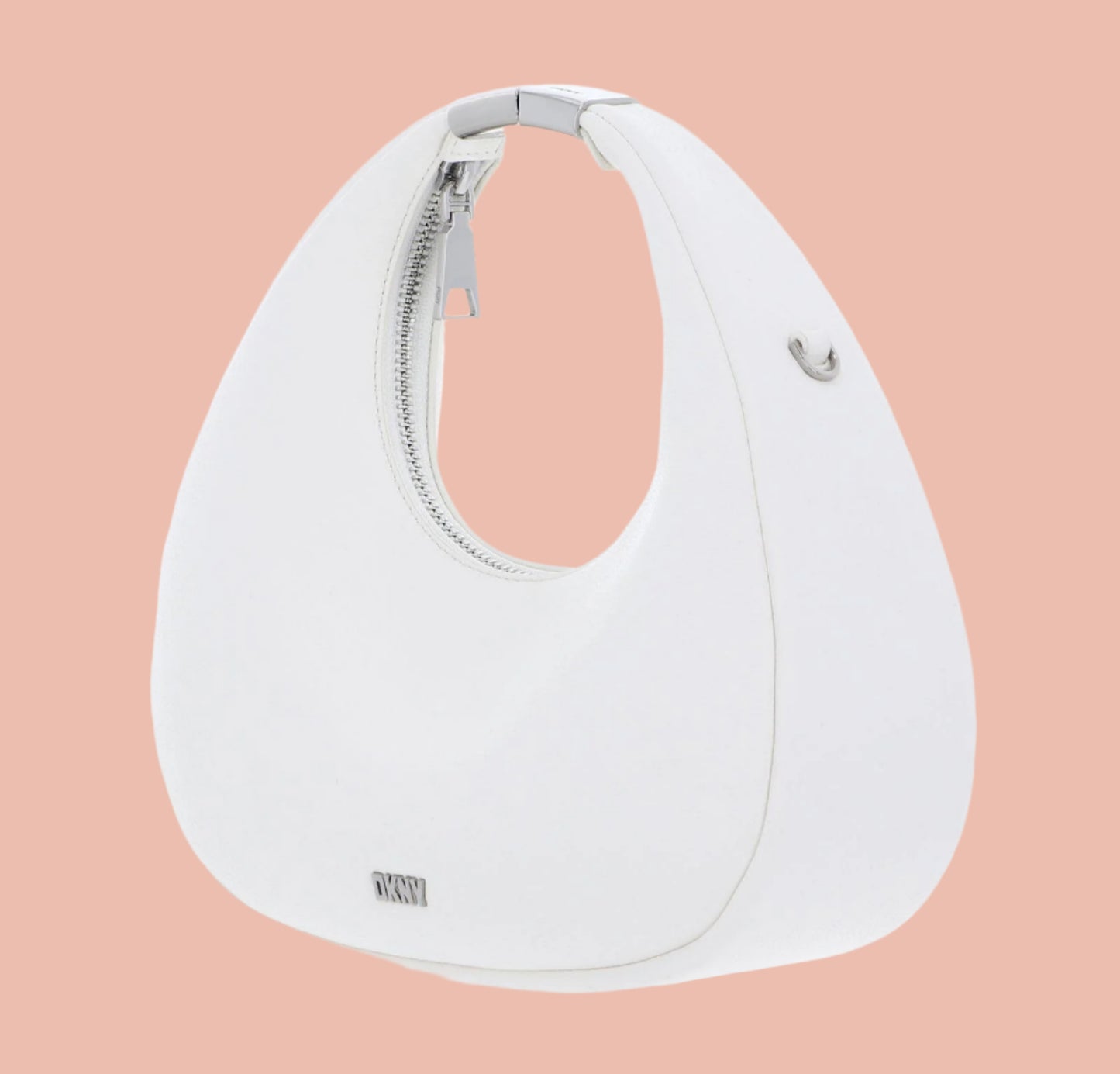DKNY Margot Crescent White Crossbody Bag