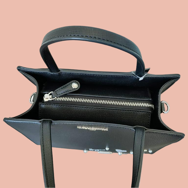 Karl Lagerfeld Black Shoulder Bag with Motifs
