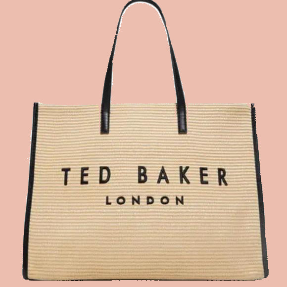 Ted Baker Large Tote Bag – Beige & Black