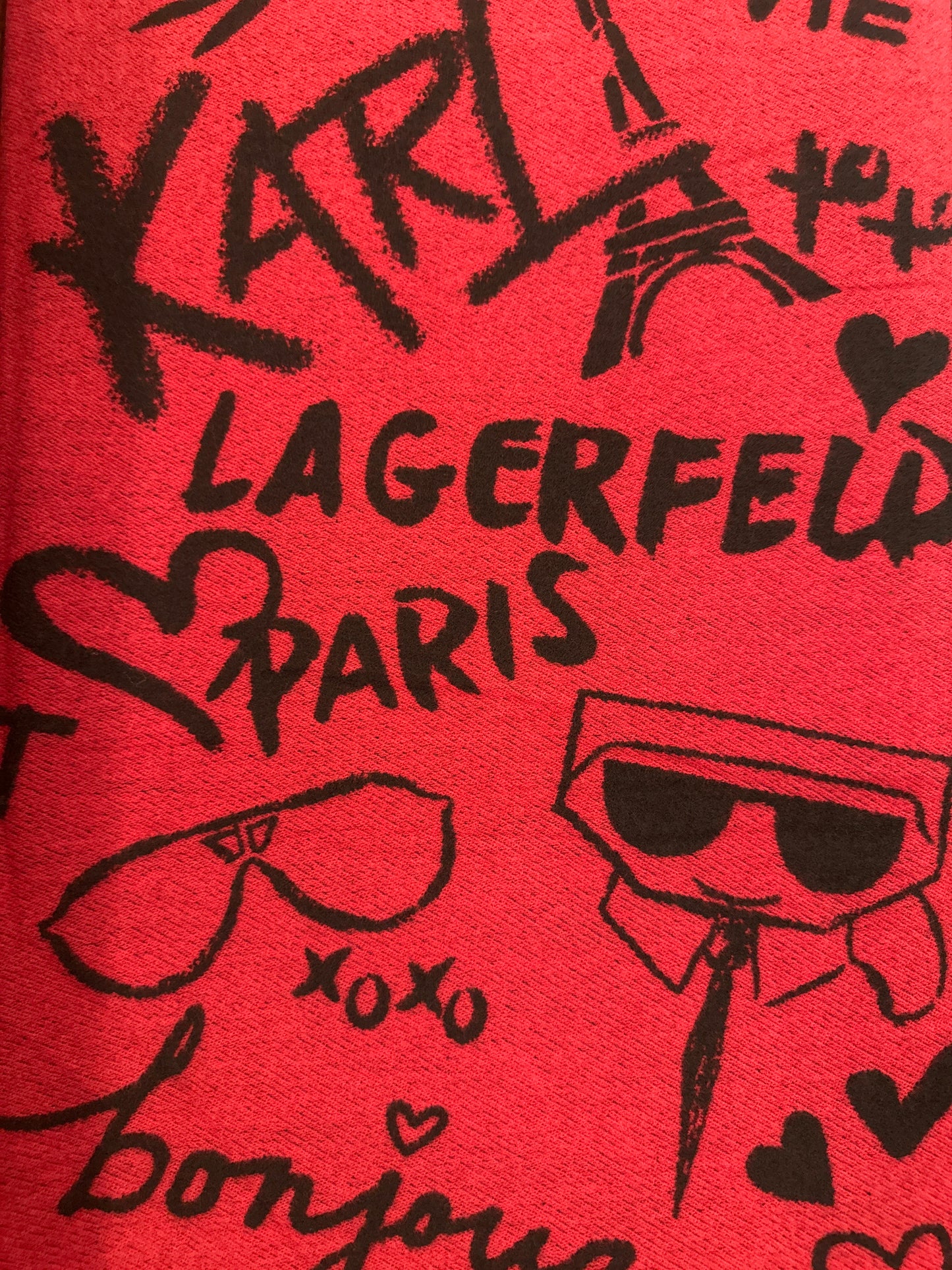 Karl Lagerfeld Reversible Logo Scarf in 2 colors