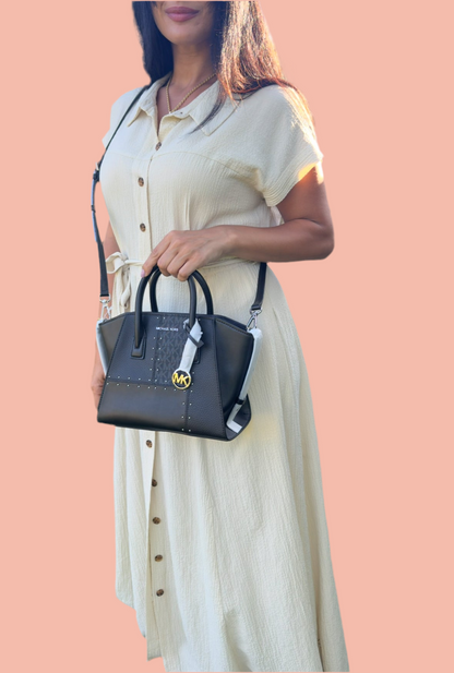 Avril Michael Kors Signature Logo Satchel