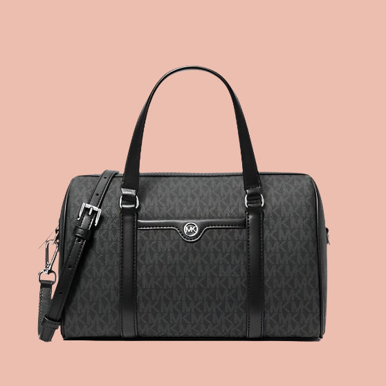 Michael Kors Monogram Large Baguette with Strap