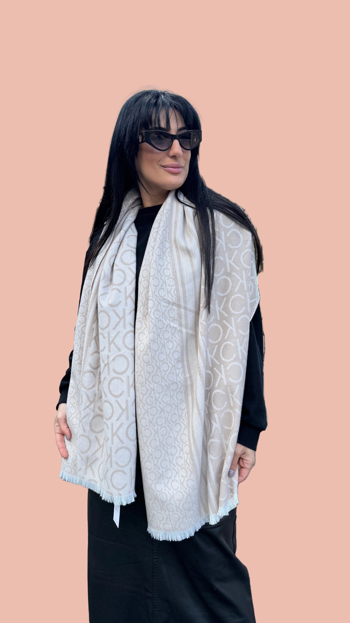 Calvin Klein Reversible Scarf in 2 Colors